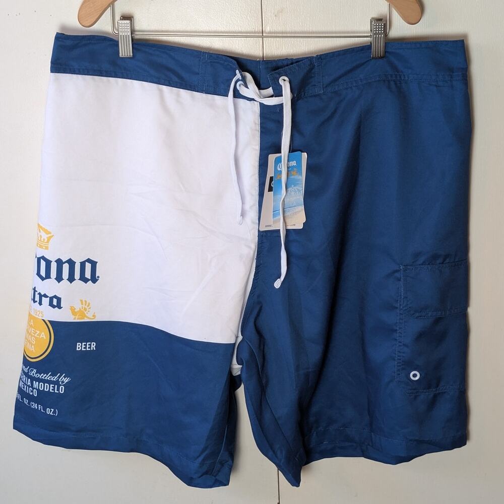 Corona Blue & White Swim Shorts XXL